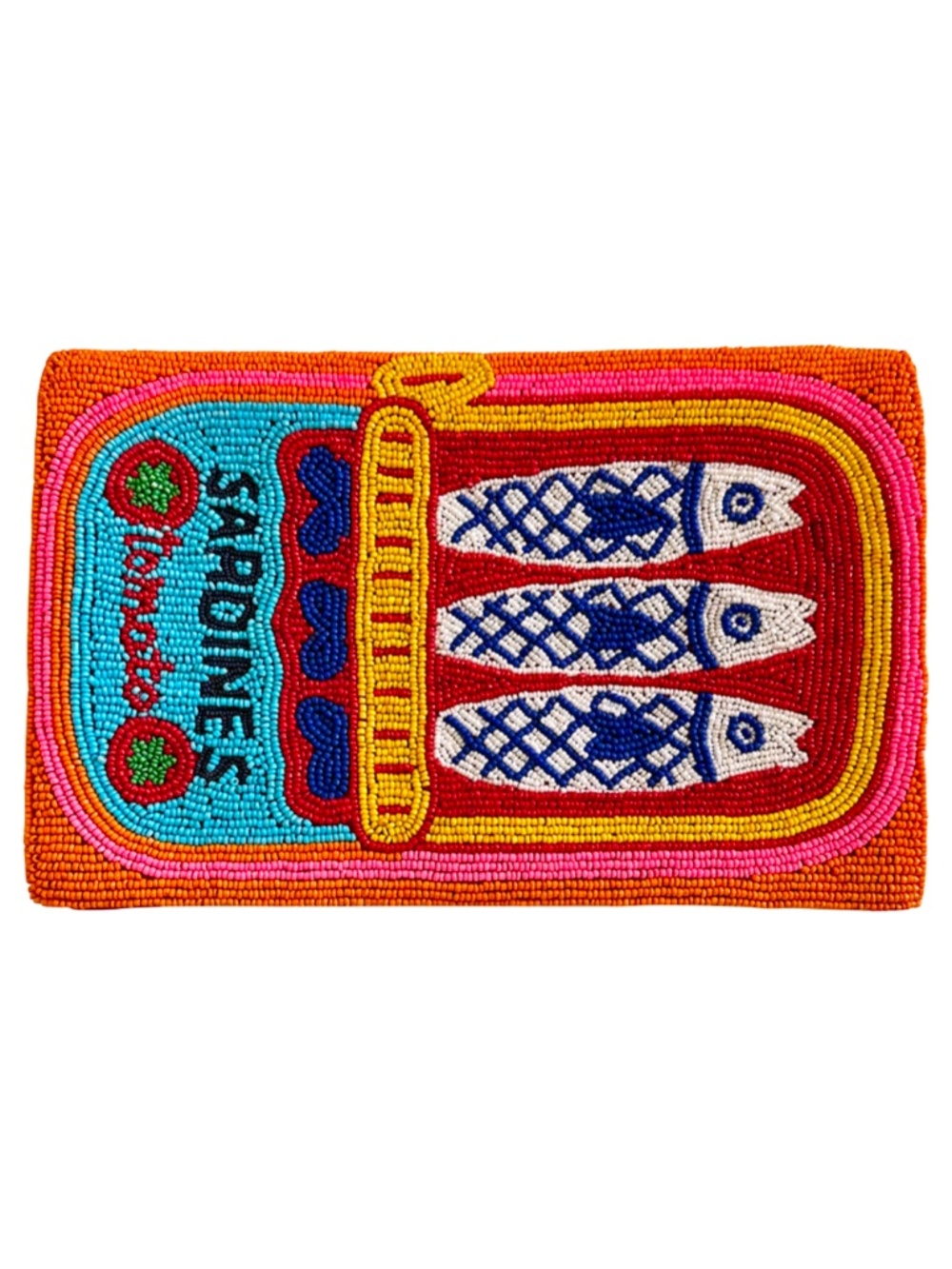 Lily Posh Sardines Clutch, Sardines in Tin Can Crossbody Clutch Bag, Fish